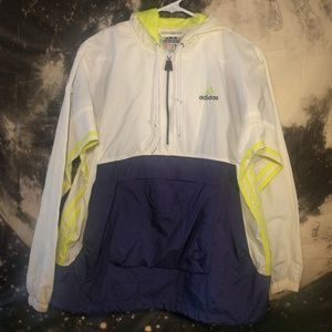Adidas Vintage Colorblock Windbreaker Hoodie